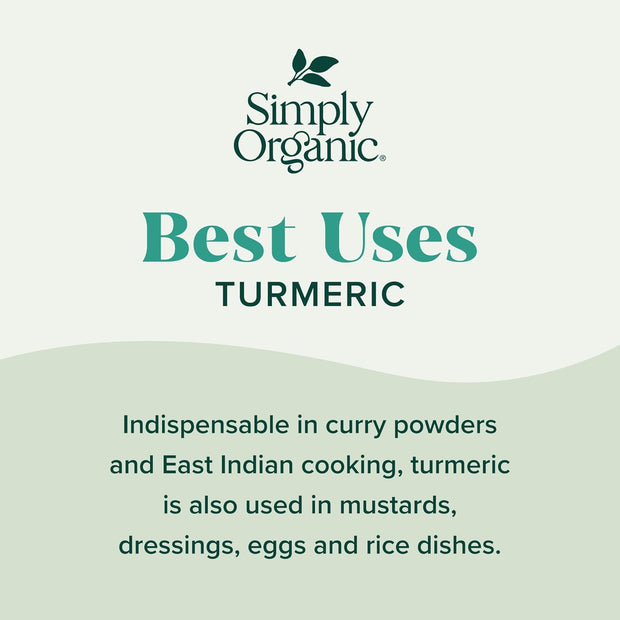 Simply Organic Ground Ginger Root, 1.64 Ounce, Non ETO, Non Irradiated, Non GMO, Complements Both Sweet & Savory Dishes
