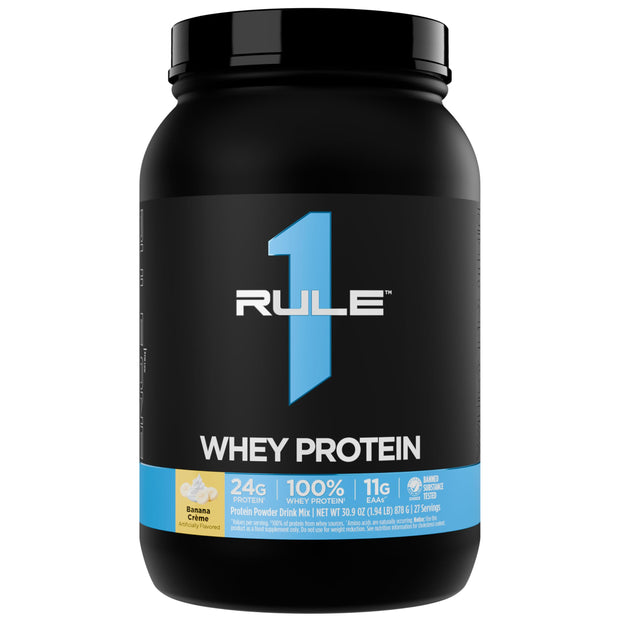 Rule 1 Whey Protein – 24g Fast-Acting Protein from All-Whey Sources with Naturally Occurring EAAs & BCAAs for Workout Recovery or Anytime Use (5 Pounds*, Vanilla Ice Cream)