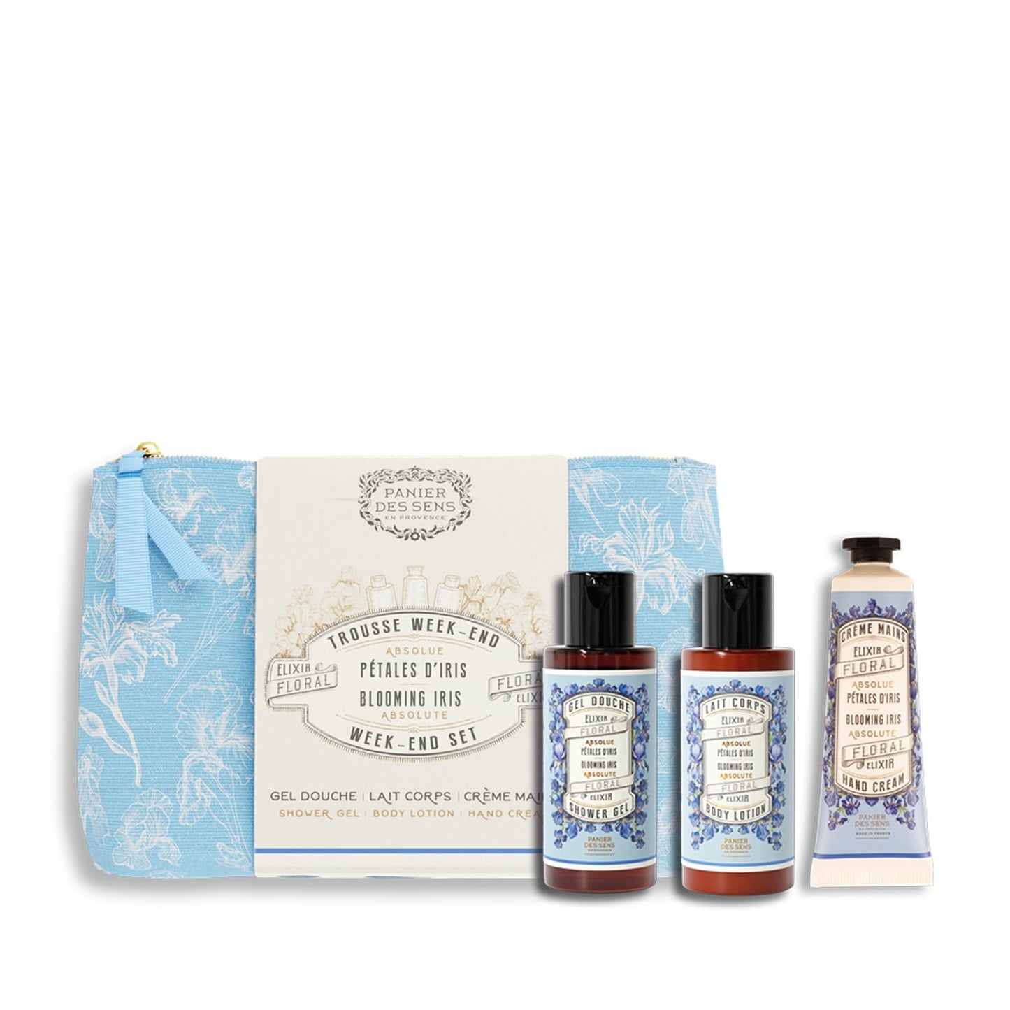 Panier des Sens – Orange Blossom Set for Women – Body Lotion + Shower Gel + Hand Cream - Birthday Gift for Her - Body Care Kit with 96% Natural Ingredients – Self Care Gifts for women
