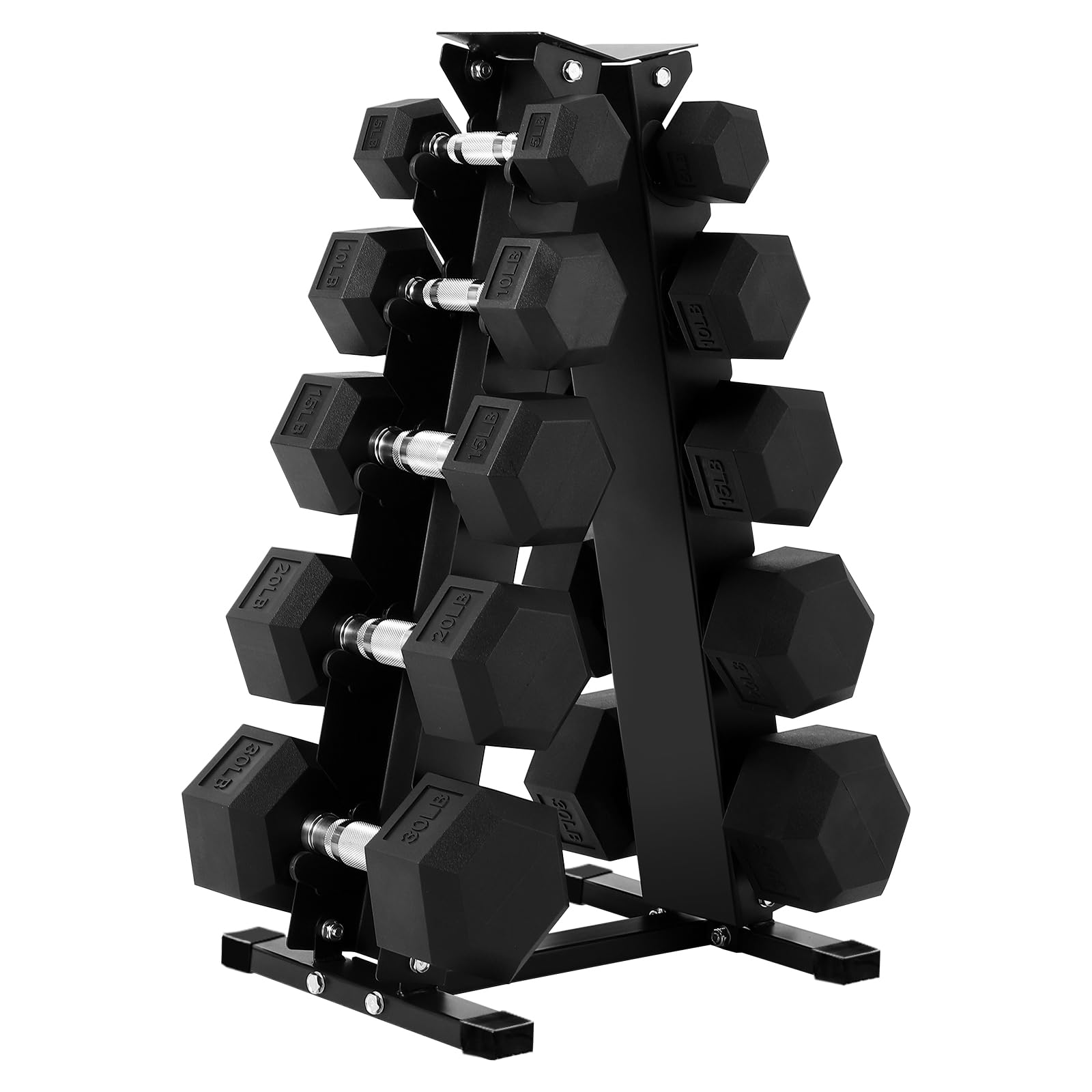 Hex Dumbbells Set, PVC Coated Exercises & Fitness Dumbbell Weights Set for Strength Training Home Gym