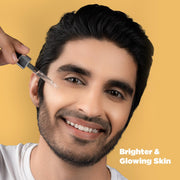 The Man Company 40% Vitamin C Face Serum With Hyaluronic Acid | Boosts Collagen | Glowing & Brightening Skin | Soft, Smooth & Supple | All Skin Types -30ml