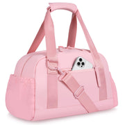 Small Gym Bag 14 inch for Women & Men Mini Gym Duffel Bag with Wet Compartment Waterproof Travel Duffle Bag for Sports Workout Dance