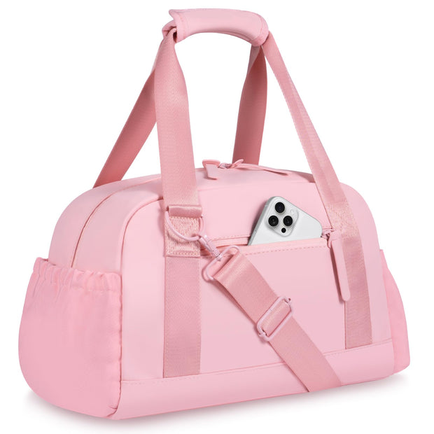 Small Gym Bag 14 inch for Women & Men Mini Gym Duffel Bag with Wet Compartment Waterproof Travel Duffle Bag for Sports Workout Dance