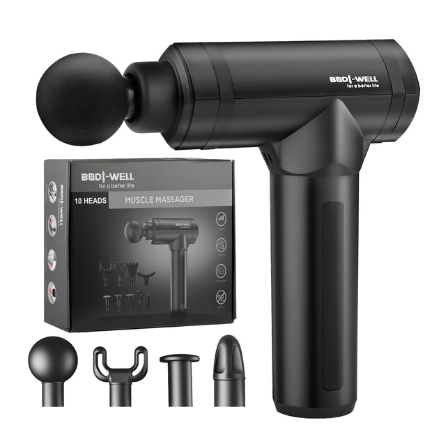 Massage Gun Deep Tissue - Back Muscle Massager w/High Torque Motor for Back Pain, Shoulder, Neck, Body, All Muscles Recover & Massage