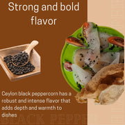 Tropical Goodness Organic Black Peppercorns Whole 16 oz/1lb, For grinder refill, Authentic Tropical Flavour, USDA & Kosher Certified, Non-GMO, Gluten-Free