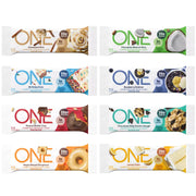 One-Protein Bar Variety Pack, 2.12 Oz Bars, Gluten-Free Protein Bar with High Protein (18-20g) and Low Sugar (1g) 8 Pack (8 Pack, 8 Flavor)