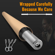 PayLessHere Barbell 7Ft Olympic Barbell 700lbs Capacity Solid Chrome BarBell Bar for Strength Training, Weightlifting, and Powerlifting(2Inch Diameter)