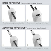 multifun Jump Rope, Adjustable Digital Jump Rope with Calorie Counter, Ball Bearings & Alarm – Ideal for Fitness, CrossFit, Boxing, MMA, Gym – Multifunctional Speed Skipping Rope