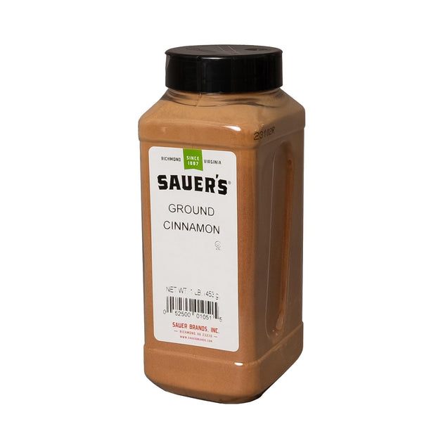 Sauer's Whole Black Pepper | 1 Pound Canister | Foodservice