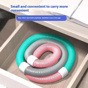 Weighted Soft Hula Circle for Adults, Foldable Fitness Hoop, Portable Slimming Exercise Equipment with No Waist Damage Spring Design for Home and Travel