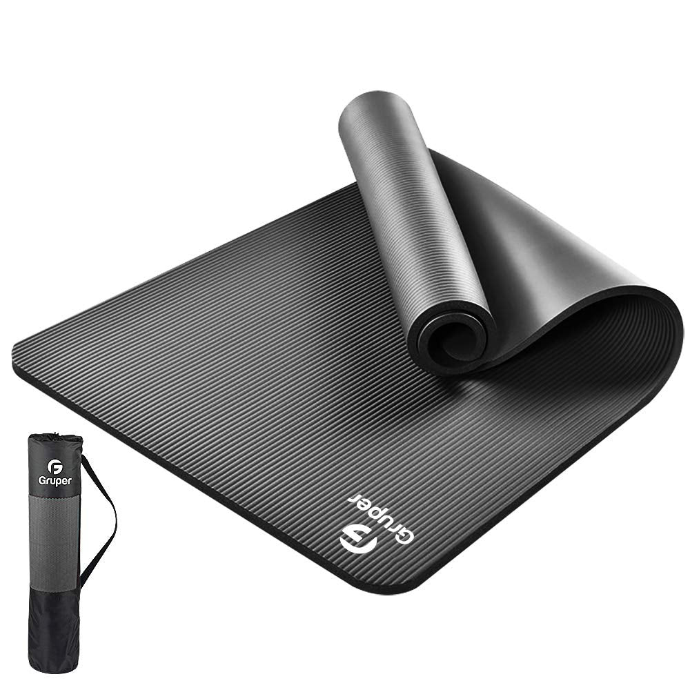 Thick Yoga Mat Non Slip, Large Size 72" L x 32" W x 0.6" TH, Premium Exercise & Fitness Mat with Carrying Strap and Bag, Workout Mats for Home
