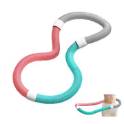 Weighted Soft Hula Circle for Adults, Foldable Fitness Hoop, Portable Slimming Exercise Equipment with No Waist Damage Spring Design for Home and Travel