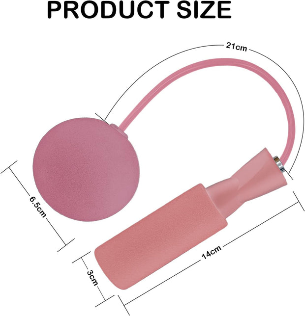 Jump Rope Ropeless Skipping Rope for Fitness Training Exercise, Adjustable Weighted Cordless Jump Rope for Men Women Kids