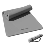 KEEP Yoga Mat, 32" Extra Wide Exercise Mat with Strap for Men and Women, 7mm Thick Double-Sided Non-Slip Eco-friendly Yoga Mat for Pilates, Workout and Fitness