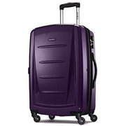 Samsonite Winfield 2 Hardside Expandable Luggage with Spinner Wheels, Burgundy, Checked-Medium 24-Inch