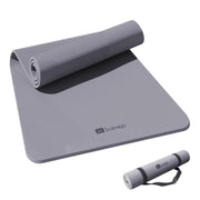 KEEP Yoga Mat, 32" Extra Wide Exercise Mat with Strap for Men and Women, 7mm Thick Double-Sided Non-Slip Eco-friendly Yoga Mat for Pilates, Workout and Fitness