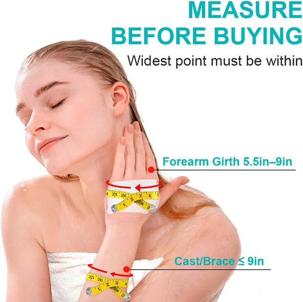 Waterproof Leg Cast Cover for Showering, Reusable Shower Sleeve for Lower Leg After Surgery, Watertight Non-Slip Adult Fracture Protector Bag, Water Proof Medical Covers for Calf/Ankle/Wound/Bandages