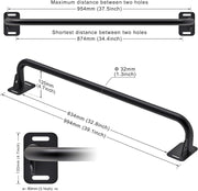 SELEWARE Heavy Duty Welded Pull Up Bar, Versatile Doorway Wall Mount, Joist Mounted, and Ceiling Mounted Chin Up Bars, Thick Metal Sturdy Construction for Full Body Workouts Support 500 lbs