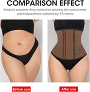 KIMIKAL Women Waist Trainer Corset Belt: Under Clothes Sport Tummy Control Long Torso Shapewear