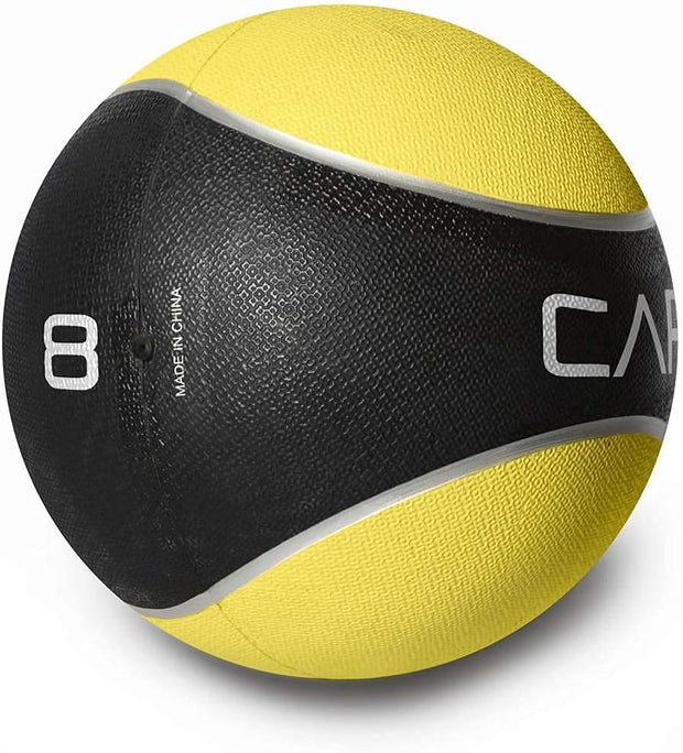 WF Athletic Supply Medicine & Exercise Ball - Durable Rubber & Consistent Weight Distribution; Comfort Textured Grip for Strength, Balance & Core Training, Multiple Choices Available