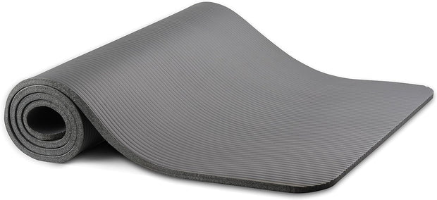 Yoga Mat, 1/2-Inch Extra Thick High Density Exercise Mat, Anti-Tear Exercise Yoga Mat with Carrying Strap, Suitable for Various Yoga Exercises