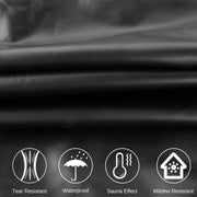 MulYeeh Weight Loss Sweat Suit Anti-Rip Heavy Duty Full-Zip Sauna Suit Fitness Exercise Gym Top Pant with Hood for Men Women