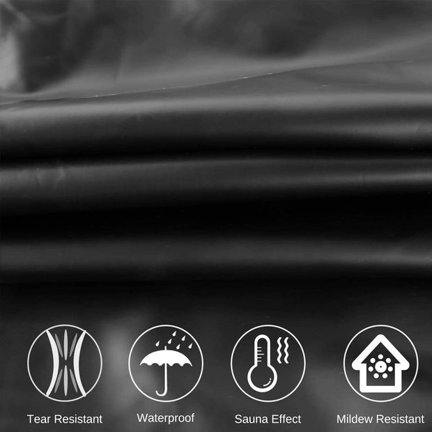 MulYeeh Weight Loss Sweat Suit Anti-Rip Heavy Duty Full-Zip Sauna Suit Fitness Exercise Gym Top Pant with Hood for Men Women