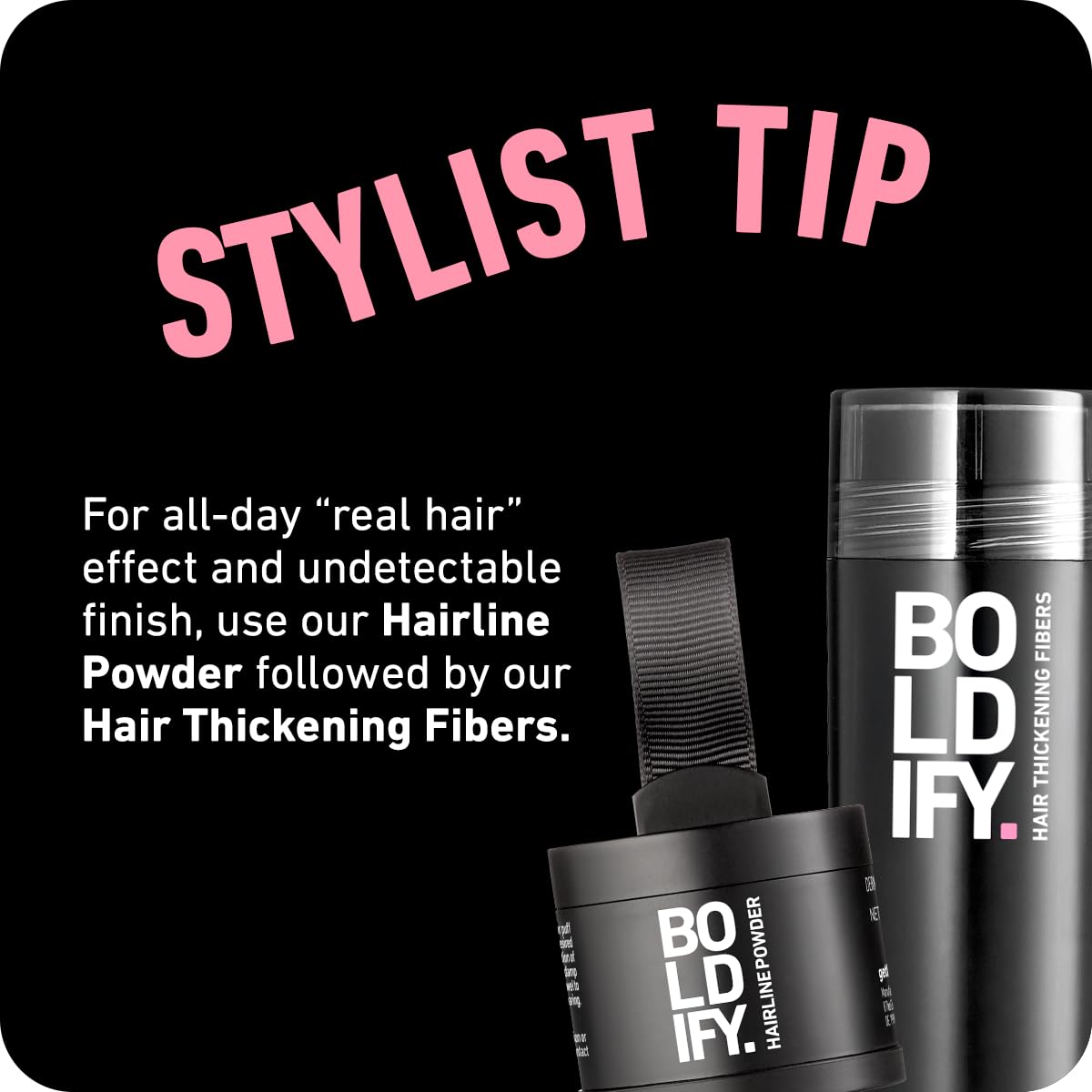 BOLDIFY Hair Fibers (Color Discovery Kit) - Fill In Thinning and Fine Hair for an Instantly Fuller, Thicker Look - 14 Shades for Women & Men - Dark Browns + Black