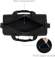 Small Gym Bag Duffel Bag for Women Men Fitness Sports Bag Workout Adjustable Detachable Shoulder Strap Lightweight Carry on Travel Duffle Bag (Black, 15" / Mini / 12L)