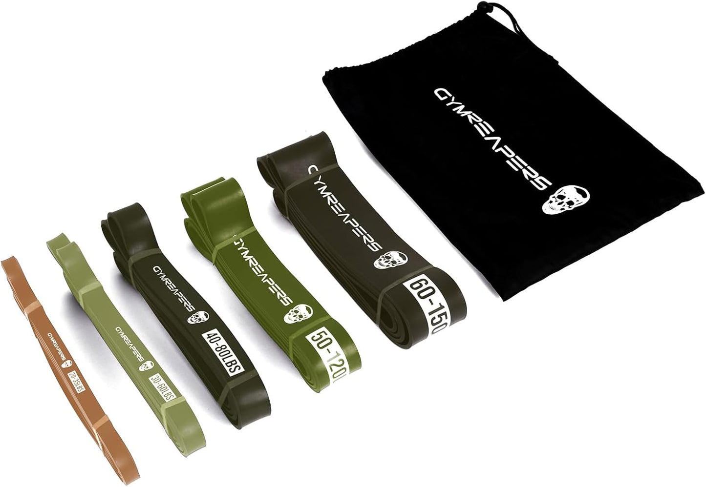 Gymreapers Pull up Resistance Bands for Weight Lifting, Pull Ups - Assistance Bands for Powerlifting, Stretching, WOD, Strength Training - for Men & Women