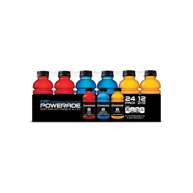 Powerade Sports Drink Variety Pack (12 oz. Bottles, 24 ct.) (2 Pack)
