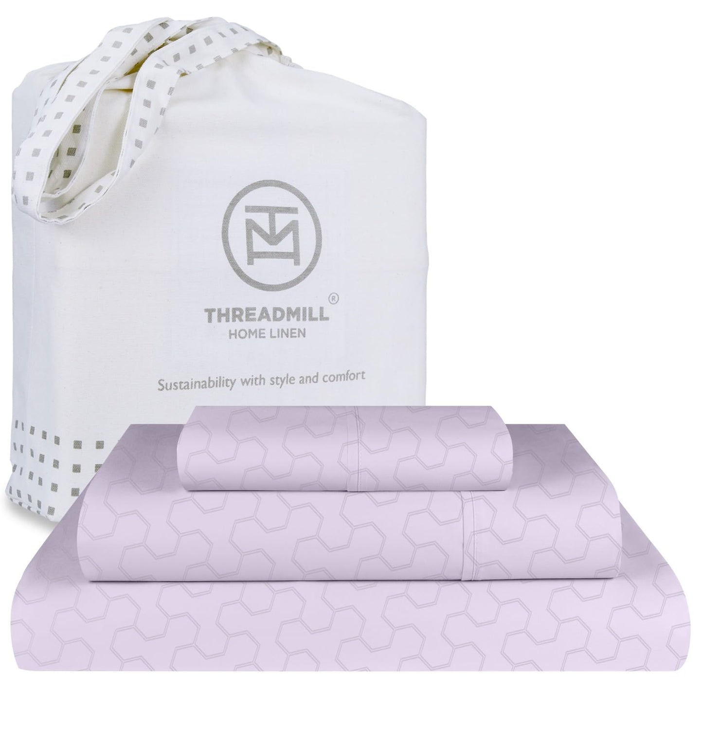 Threadmill 5-Star Hotel 500 Thread Count Best Bed Sheets, 100% Cotton Sheets Set for Queen Bed, Smoother Than Egyptian Cotton Claims, 4 Pc Set with Deep Pockets (Dark Grey)
