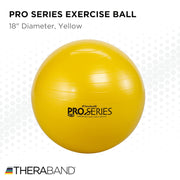 THERABAND Pro Series Exercise Ball, 26" Green Stability Trainer for 5'7"–6'1" Users, Anti-Burst Yoga & Pilates Ball, Balance & Core Trainer, For Athletes Fitness at Gym & Home