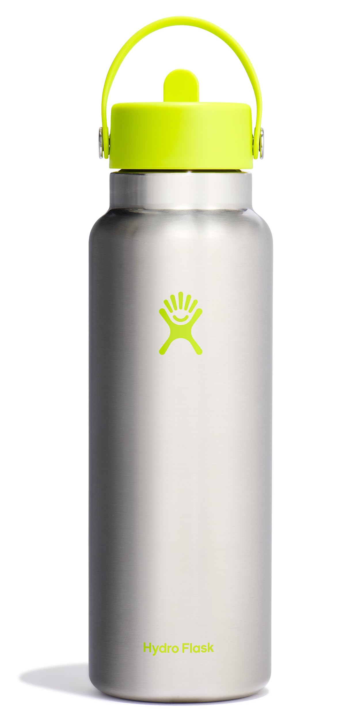 Hydro Flask 32 Oz Wide Flex Straw Cap Bottle - Insulated Stainless Steel - Wide Straw Lid, Non Spill, Leakproof in Jelly Pink