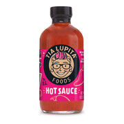 Tia Lupita Hot Sauce 8 Oz (Pack of 2) - Flavorful Heat, Medium Spice with Smoky-Sweet Flavor - Gluten-Free, Non-GMO, Sugar-Free, Low Sodium, Keto-Friendly, No Carbs - Made with Red Jalapeño Peppers
