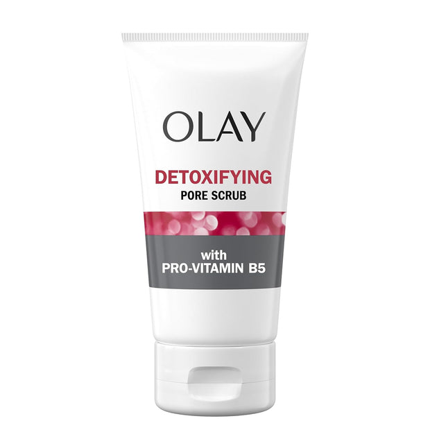 Facial Cleanser by Olay Regenerist, Detoxifying Pore Scrub & Exfoliator, 5 Oz (Pack of 3)