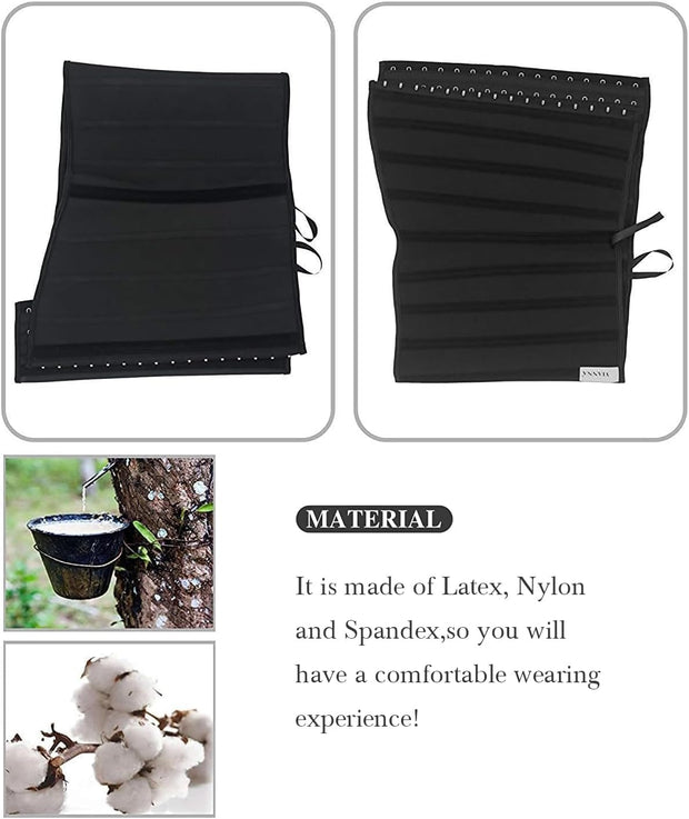 YIANNA Latex Long Torso Waist Trainer for Women Tummy Control Underbust Waist Cincher Corset Sport Girdle Body Shaper