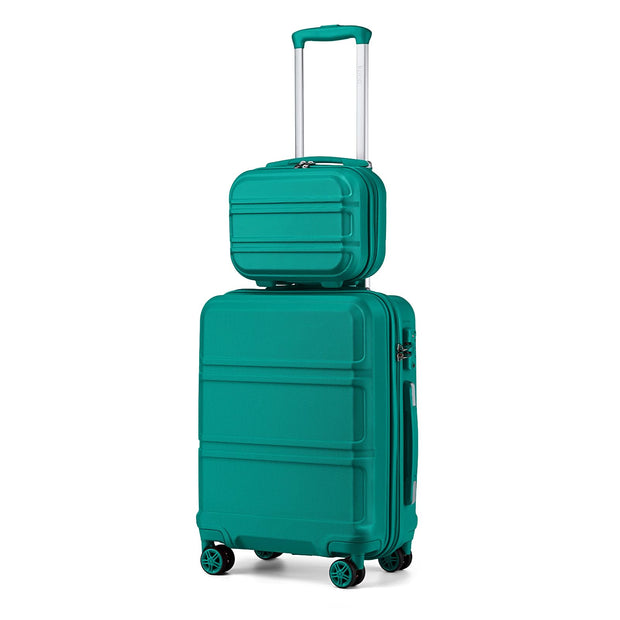 Kono 3 Piece Luggage Sets Expandable(only 28") Lightweight with Spinner Wheels TSA Lock Hardside Travel Rolling Suitcases 20in 24in 28in Carry on Pink