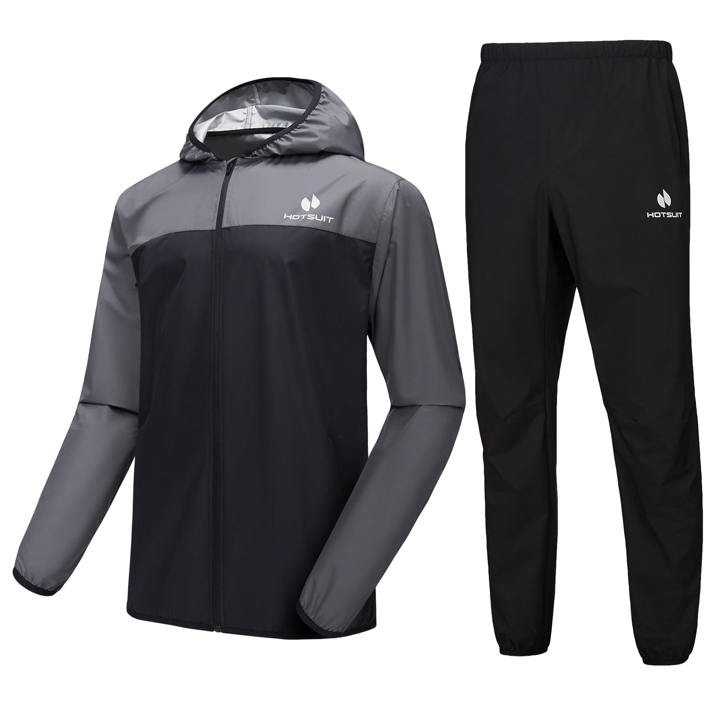 HOTSUIT Sauna Suit for Men Sweat Suits Gym Workout Exercise Sauna Jacket Pant Full Body