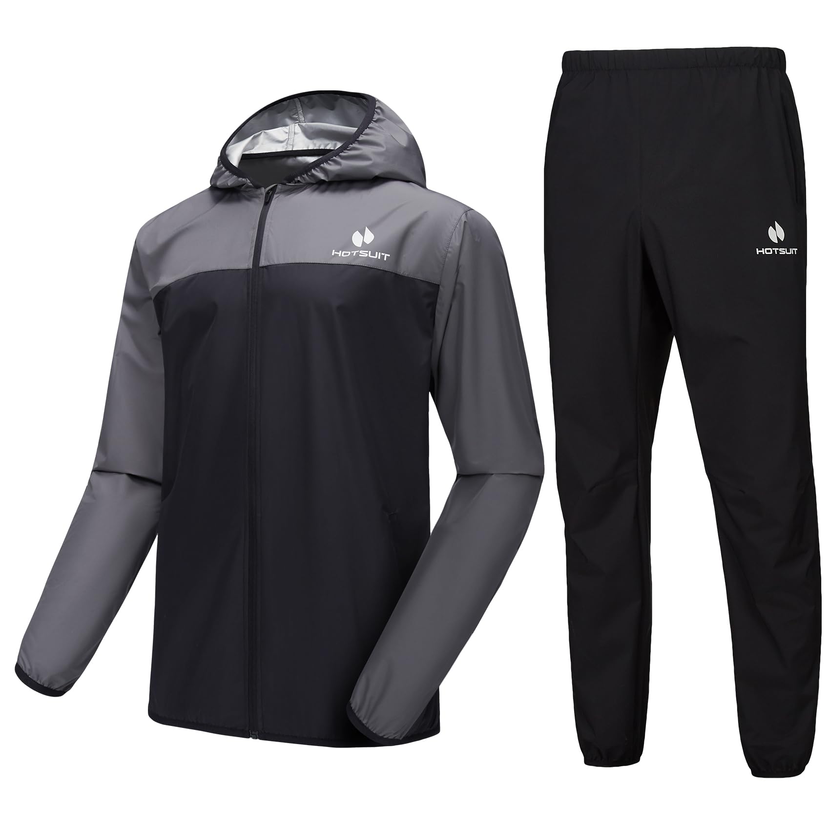 HOTSUIT Sauna Suit for Men Sweat Suits Gym Workout Exercise Sauna Jacket Pant Full Body