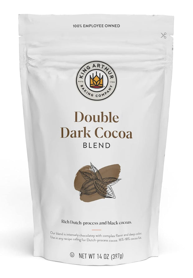 King Arthur Double Dark Cocoa Powder Blend, Perfect for Baking, 14oz