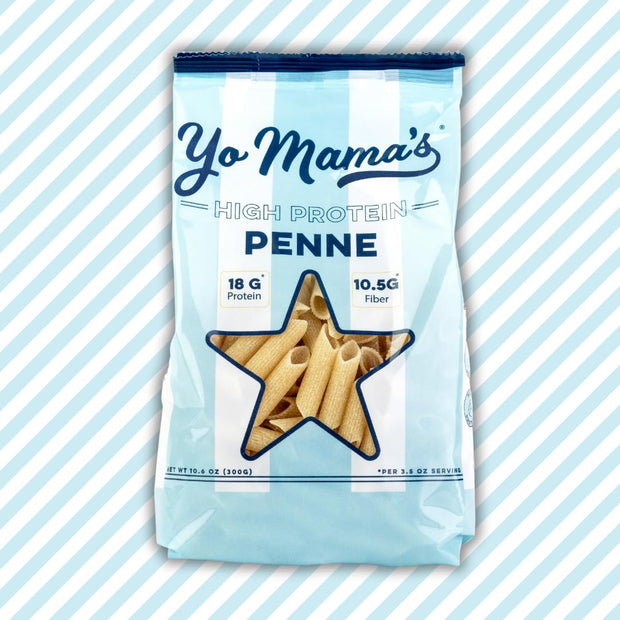 Yo Mama's Foods High Protein High Fiber 3 Variety Pasta (Fusilli, Penne and Elbow) | (3) 10.6 Ounce Bags. | Plant Based, Low Glycemic, and Gluten Free with Clean Ingredients