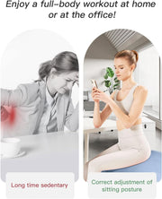 YOTTOY Anti-Burst Exercise Ball for Working Out, Yoga & Pregnancy, Extra Thick Workout Ball for Physical Therapy & Fitness