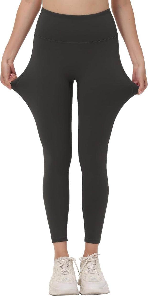 Womens Cargo Leggings with Pockets Scrunch Workout Butt Lifting Leggings Tummy Control Yoga Pants