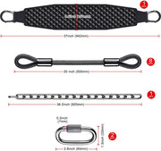 Kipika Heavy Duty Wall Mounted Doorway Pull Up Bar, Multifunctional Chin Up Bar, Portable Fitness Door Bar, Body Workout Home Gym System