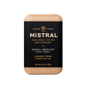 Mistral Cedarwood Marine Luxury Bar Soap for Men | Men’s Natural Soap Bar | Paraben, Phthalates Free | Moisturizing & Triple-Milled Natural Soap for Men - Made in France | Large, 8.8 oz