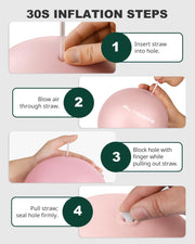 Trideer Pilates Ball 9 Inch, Small Exercise Ball with Exercise Guide for Yoga, Core Training, Physical Therapy, Balance, Stability, Stretching