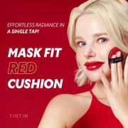 TIRTIR Mask Fit Red Cushion Foundation | Full coverage, Weightless, Skin fit, Satin Glow Finish, Korean Makeup, beauty, Tattoo cover up, Buildable (#29N Natural Beige, 0.63 Fl Oz)