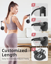 YOTTOY Skipping Ropes for Adults -Cordless Counter Jump Rope with Large Cordless Ball-Weighted Jump Rope for Women with LCD Display