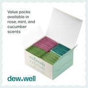 Refresh Deodorant Wipes - A Fresh Start When You’re On the Go - Aluminum, Paraben, and Sulfate Free - Variety Pack (Mint, Rose, and Cucumber) - 50 Individually Wrapped Wipes
